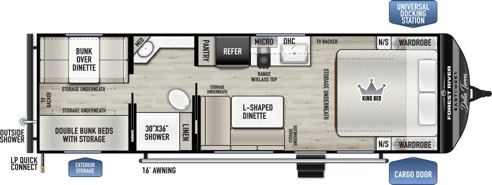 Della Terra 250QB Floorplan